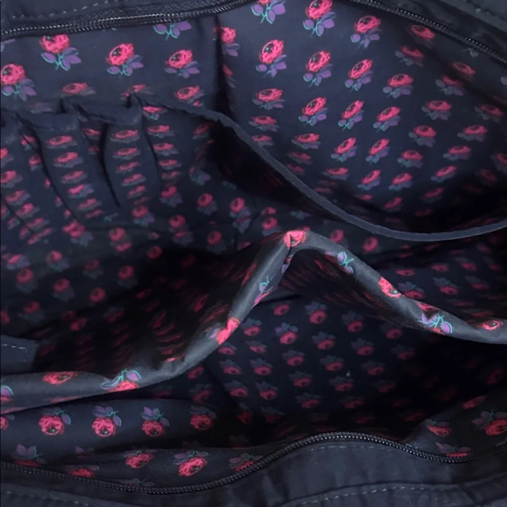 Vera Bradley Navy Quilted Laptop Bag